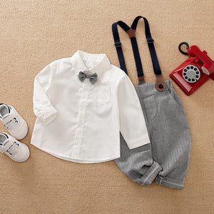 Formal Shirt With Gray Gallace Pant 2pc Set 1 - Minitaq baby kids clothes dress