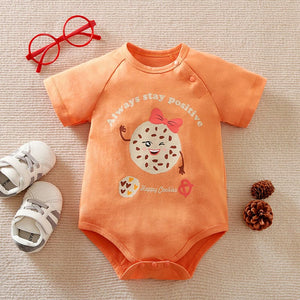 Cute Cookie Orange Baby Onesie 1 - Minitaq baby kids clothes dress