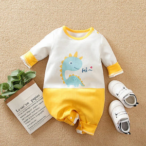 Hi Dino Cartoon Casual Baby Romper 1 - Minitaq baby kids clothes dress