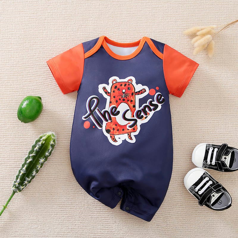 The Cat Sense Cartoon Baby Romper 1 - Minitaq baby kids clothes dress