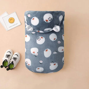 Bluish Gray Sheep Pattern Winter Fleece Swaddle 4 - Minitaq baby kids clothes dress