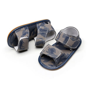 Blue Camouflage Style Baby Sandals 2 - Minitaq baby kids clothes dress