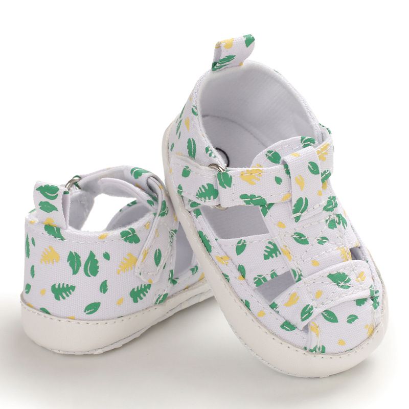 Summer Leaves White Baby Casual Shoes 2 - Minitaq baby kids clothes dress