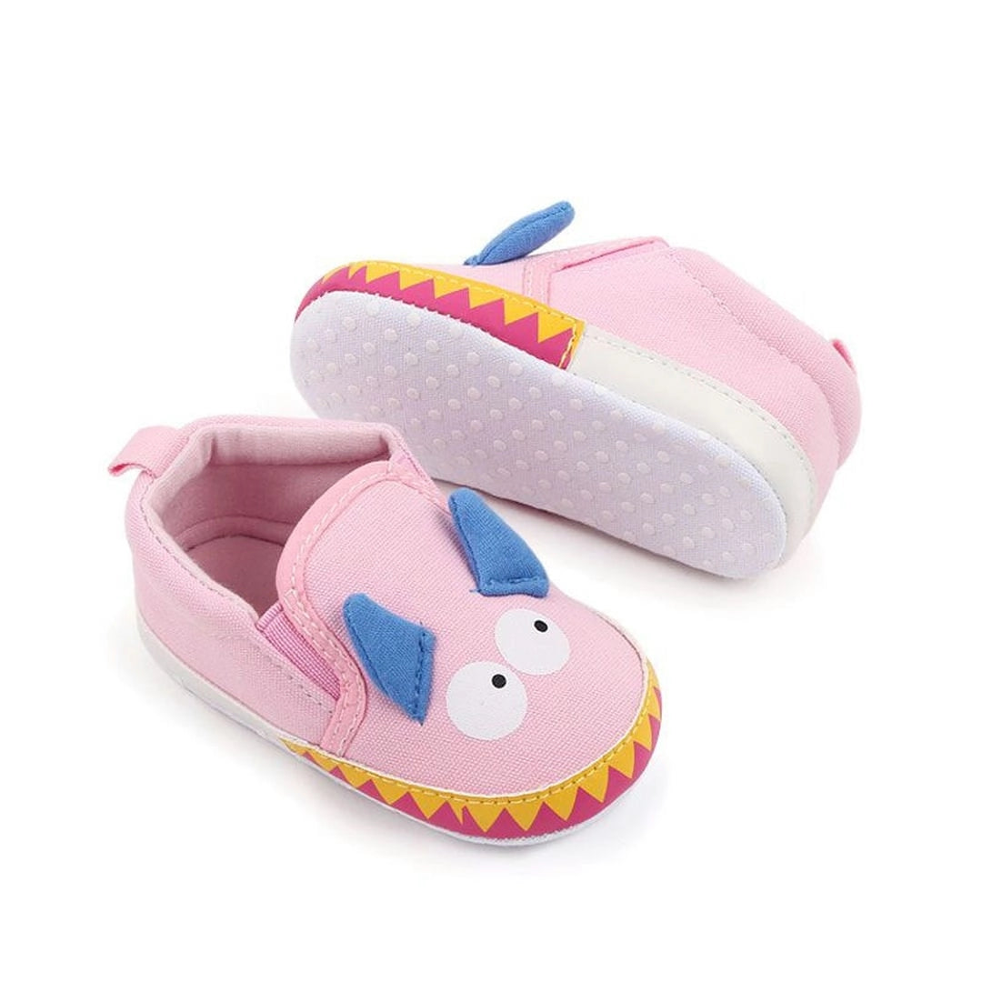 Cute Cartoon Design Pink Baby Slip-On Shoes 2 - Minitaq baby kids clothes dress