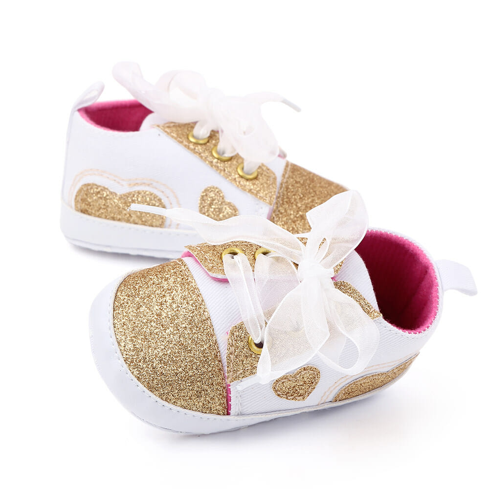 Gold Bling Casual Style Baby Shoes 2 - Minitaq baby kids clothes dress