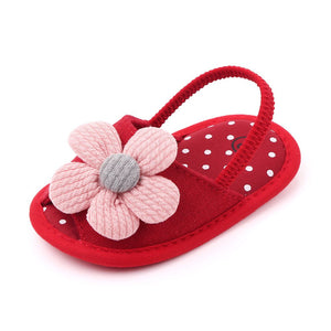 Red Summer Sandals With Elastic Strap 2 - Minitaq baby kids clothes dress