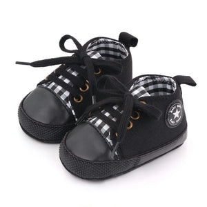 Black Casual Converse Lace-Up Baby Shoes 1 - Minitaq baby kids clothes dress