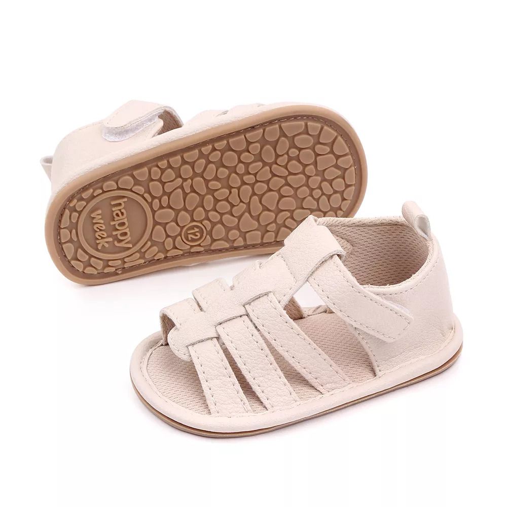 Light Creme Summer Sandals For Baby 4 - Minitaq baby kids clothes dress