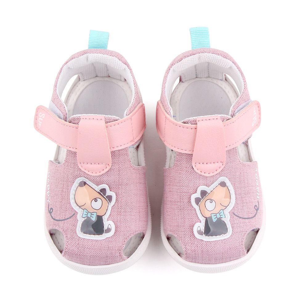 Cartoon Pink Cotton Baby Sandals Shoes 2 - Minitaq baby kids clothes dress