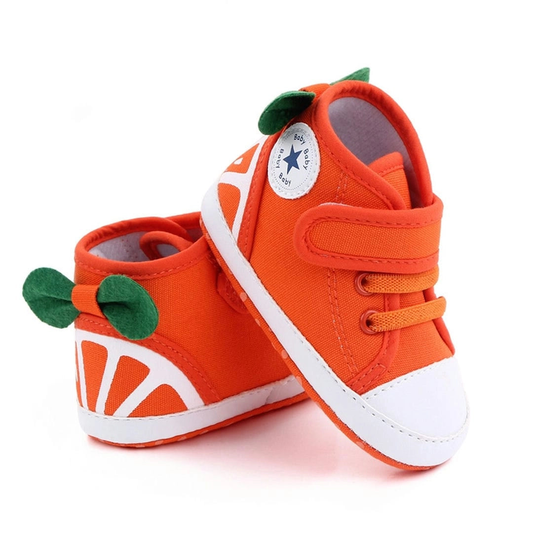 Orange Funky Style Canvas Baby Shoes 2 - Minitaq baby kids clothes dress