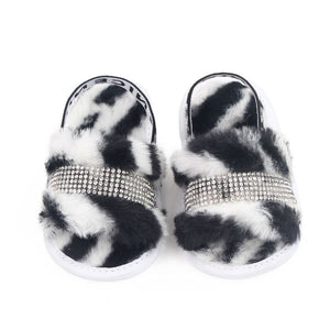 Black N White Plush Summer Baby Slip On 2 - Minitaq baby kids clothes dress