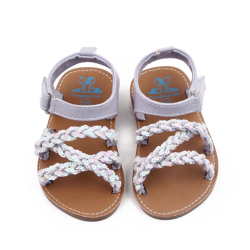 Summer White Braided Style Baby Sandals 2 - Minitaq baby kids clothes dress