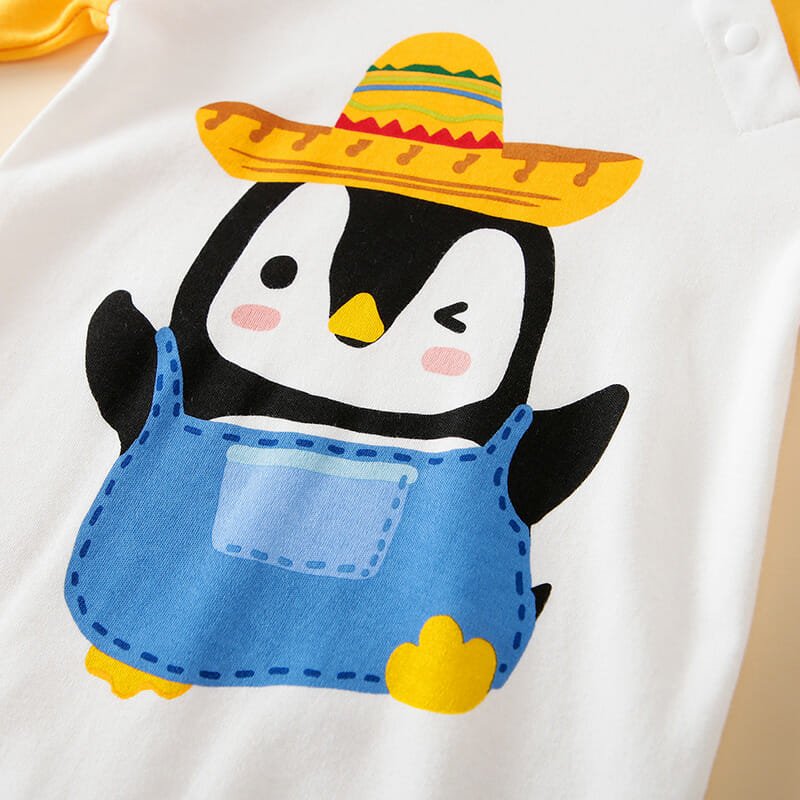 Penguin Cartoon Cute Baby Romper 4 - Minitaq baby kids clothes dress