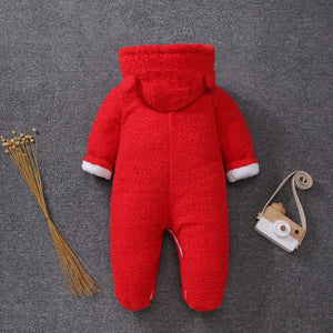 Red Color Winter Baby Romper 2 - Minitaq baby kids clothes dress