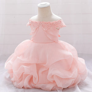 Pink Color Ruffles Baby Dress Frock 2 - Minitaq baby kids clothes dress