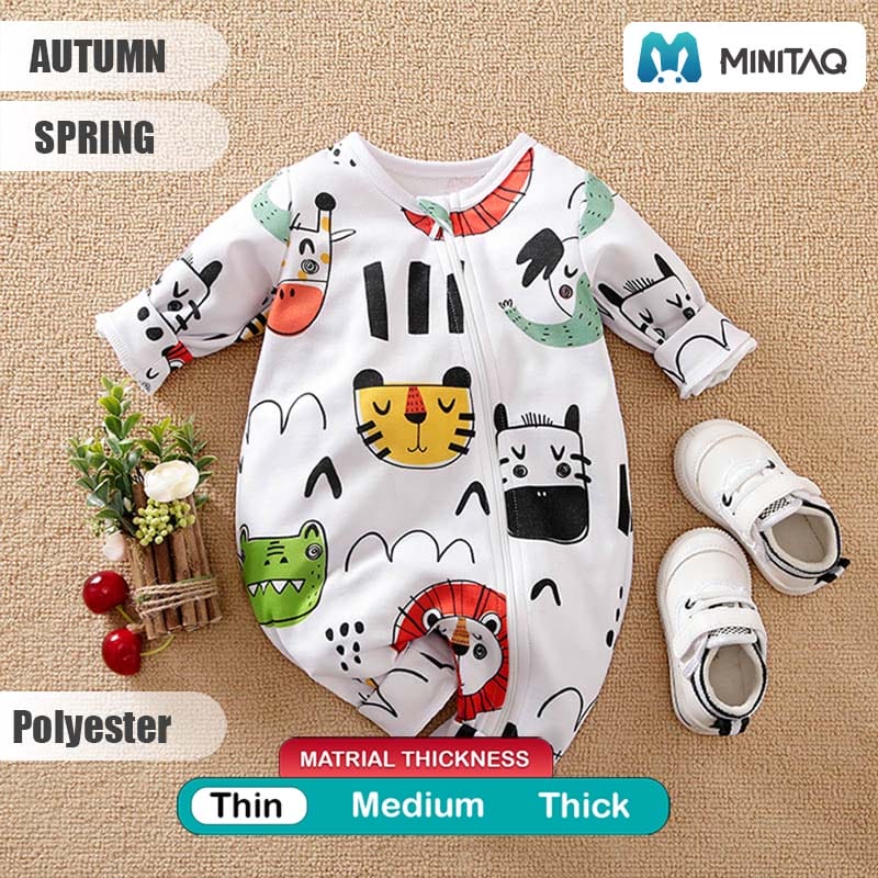 Cute Animal Pattern Baby Romper 2 - Minitaq baby kids clothes dress