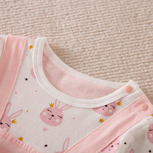 Pink Bunny Dungaree Style Romper 3 - Minitaq baby kids clothes dress