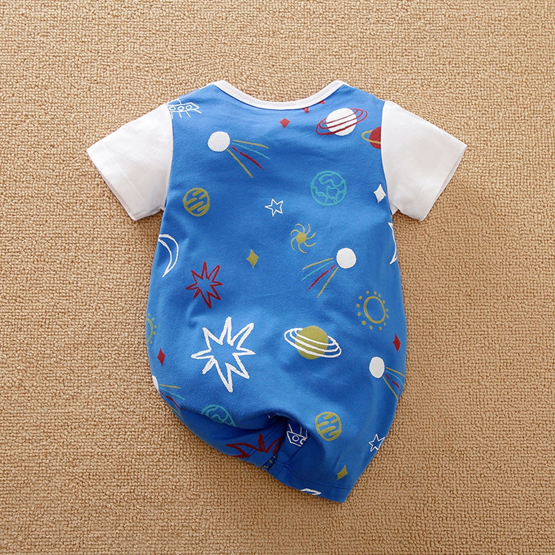 Blue Space Casual Baby Romper 8 - Minitaq baby kids clothes dress