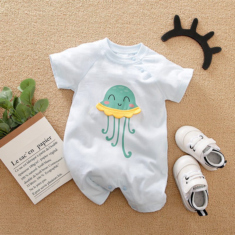 Cute Jelly Fish Baby Romper 1 - Minitaq baby kids clothes dress