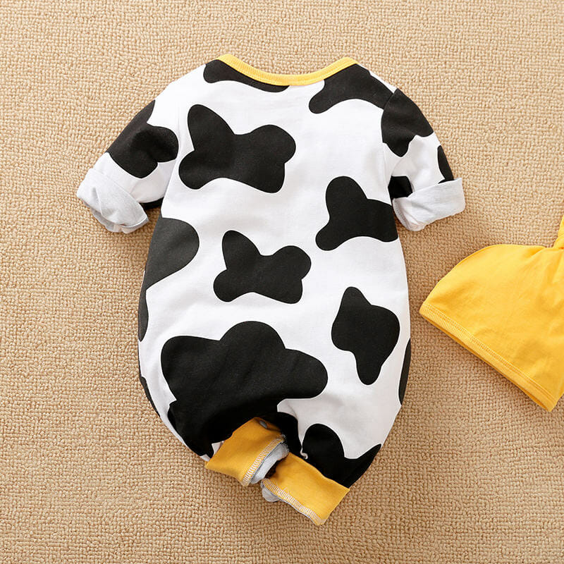 Cute Moo Baby Romper With Cap 6 - Minitaq baby kids clothes dress