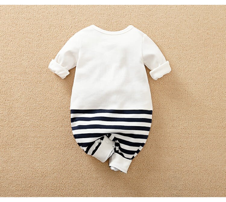 I Love Mama Baba With Dark Blue Stripes 6 - Minitaq baby kids clothes dress