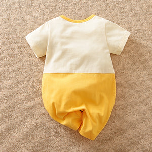 Love Mom Cute Bear Yellow Romper 7 - Minitaq baby kids clothes dress