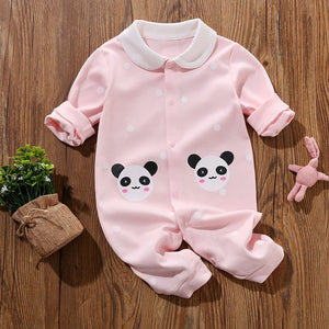 Mini Panda Pink Baby Girl Romper 1 - Minitaq baby kids clothes dress