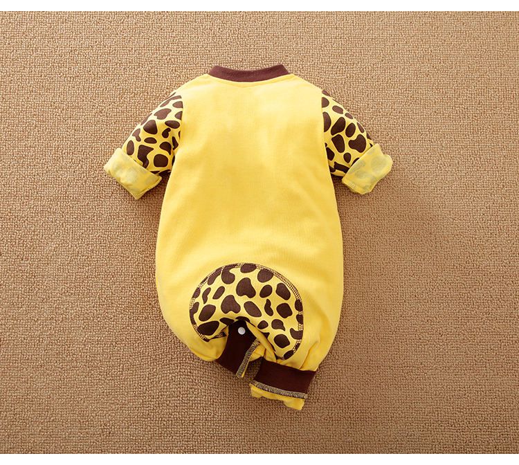 Happy Giraffe Full Sleeve Baby Romper 3 - Minitaq baby kids clothes dress