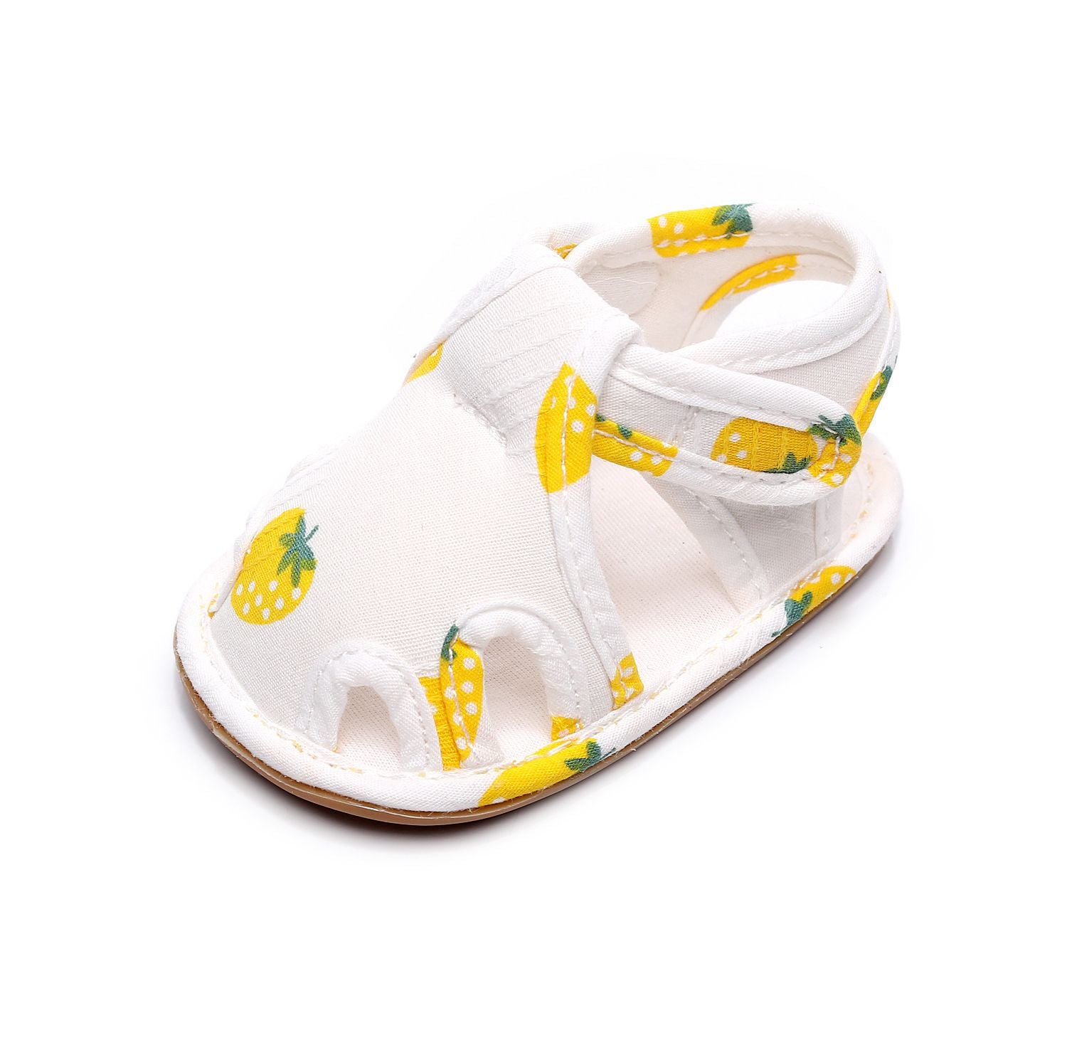 Yellow Strawberry Summer Cotton Baby Shoes 2 - Minitaq baby kids clothes dress