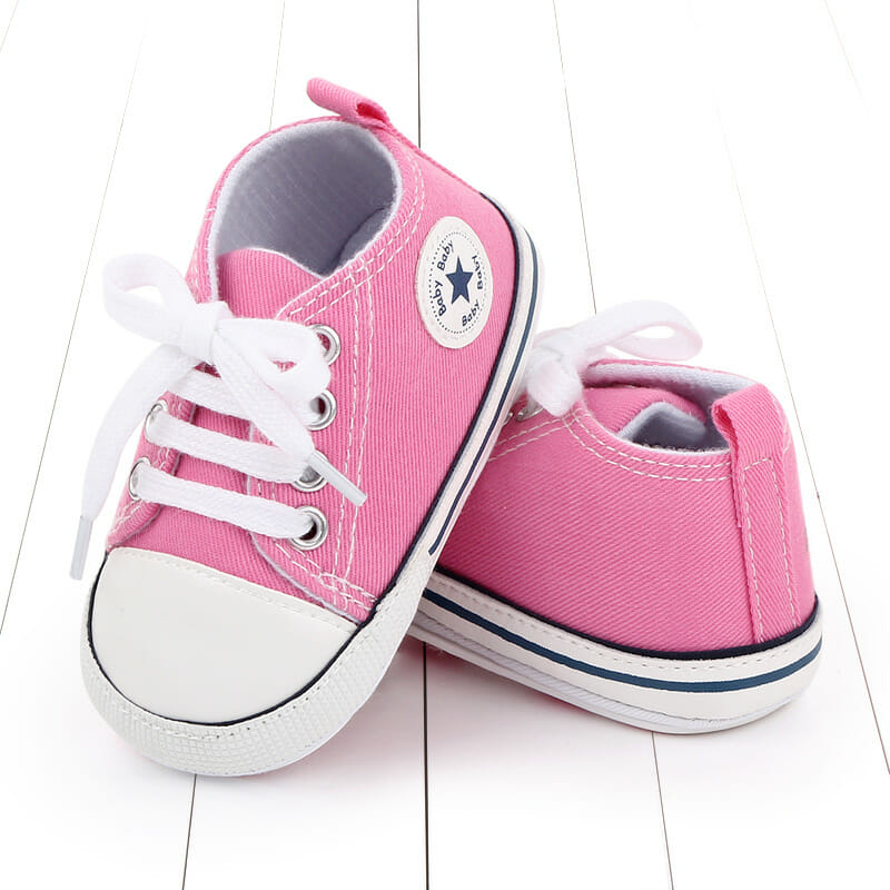 Pink Converse Casual Lace Up Baby Shoes 2 - Minitaq baby kids clothes dress