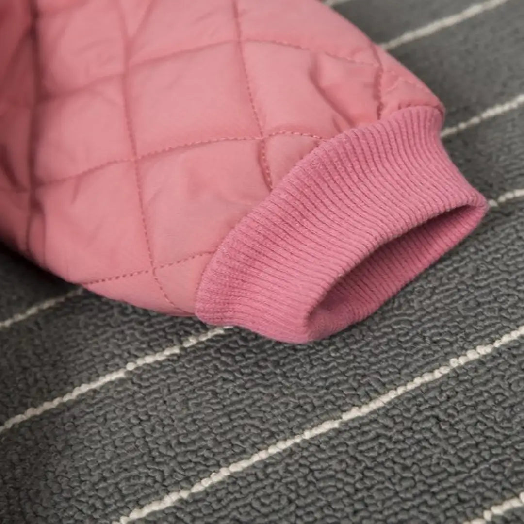 Pink Quilted Puffer N Fur Pocket Style Set - Minitaq baby kids clothes dress