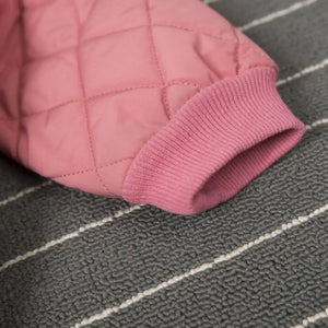 Pink Quilted Puffer N Fur Pocket Style Set - Minitaq baby kids clothes dress