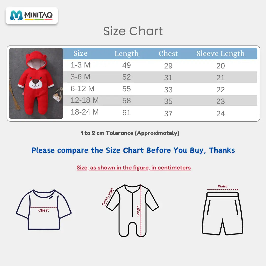 Red Color Winter Baby Romper 23 - Minitaq baby kids clothes dress