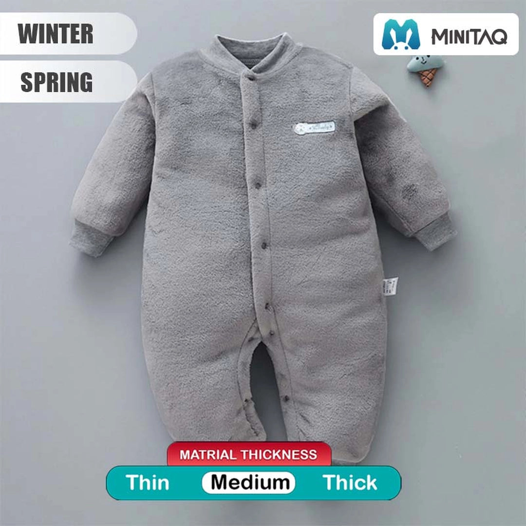 Gray Bear Love Daddy Winter Romper 2 - Minitaq baby kids clothes dress