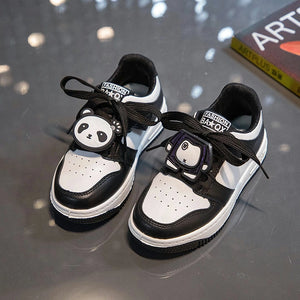 Black N White Panda Kids Shoes 2 - Minitaq baby kids clothes dress