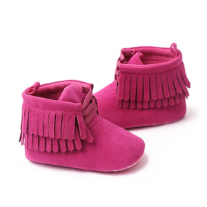 Trendy Shocking Pink High Ankle Baby Shoes 2 - Minitaq baby kids clothes dress