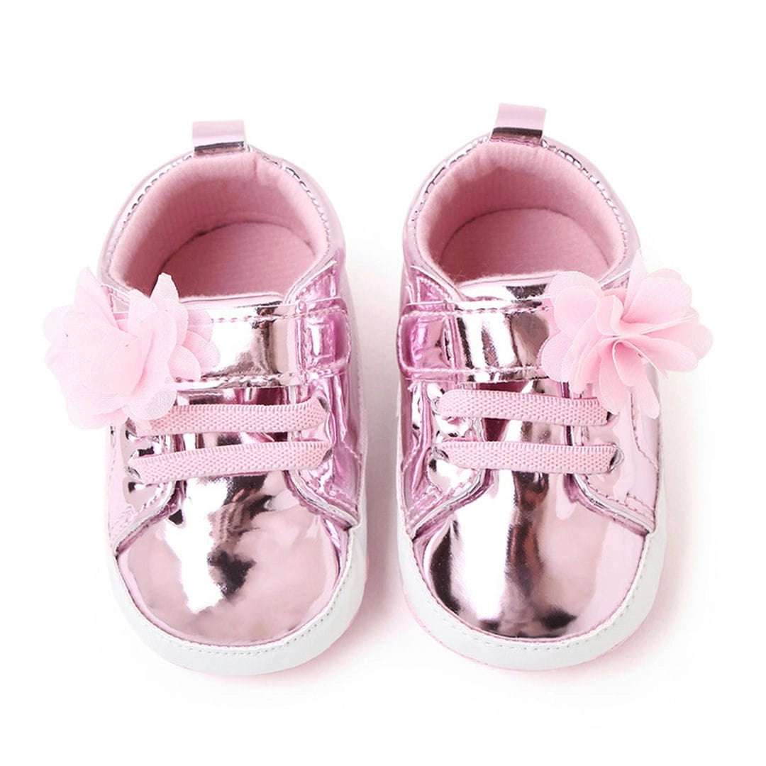 Fancy Pink Shiny Party Baby Girl Shoes 2 - Minitaq baby kids clothes dress