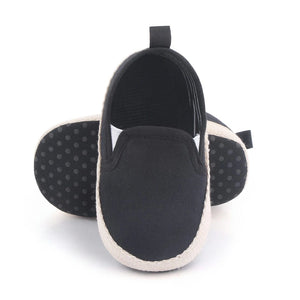 Black and White Comfy Slip-On Baby Sneakers 2 - Minitaq baby kids clothes dress