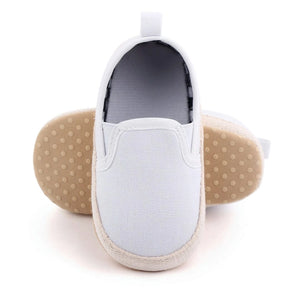 Soft White Comfy Slip-On Baby Sneakers 2 - Minitaq baby kids clothes dress