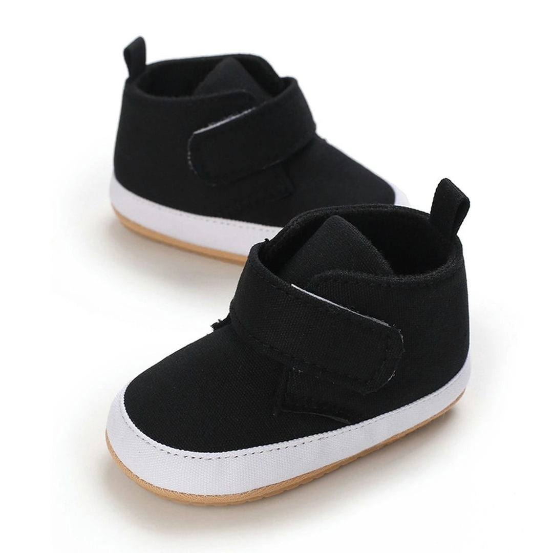 Classy Black and White Sneakers with Velcro Strap 2 - Minitaq baby kids clothes dress