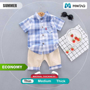 Stylish Blue White Shirt N Shorts 2 - Minitaq baby kids clothes dress