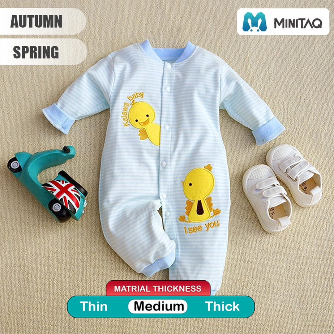 Yellow Tweety Light Blue Baby Romper 2 - Minitaq baby kids clothes dress