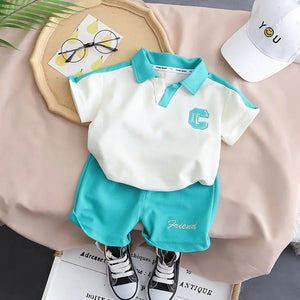 Cool Pique Stylish Summer Shirt And Shorts 3 - Minitaq baby kids clothes dress