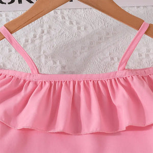 Pink Stylish Summer Top With Bottom Dress For Baby Girls 3 - Minitaq baby kids clothes dress