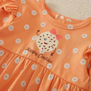 Orange Casual Baby Girl Onesie 3 - Minitaq baby kids clothes dress