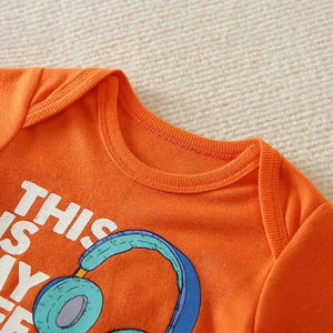 My Life Style Orange Baby Romper 3 - Minitaq baby kids clothes dress