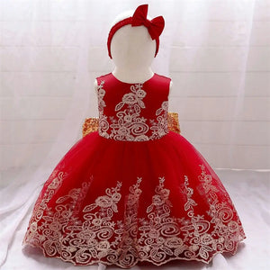 Arabian Red Dress Sleeveless Frock  For Kids 3 - Minitaq baby kids clothes dress