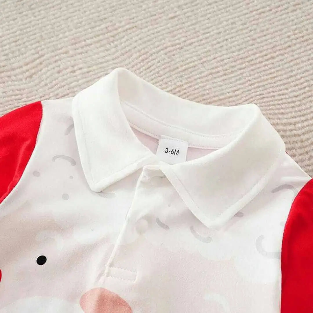 Red N White Cartoon Casual Baby Romper 3 - Minitaq baby kids clothes dress