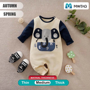 An Elephant Casual Full Sleeves Romper 2 - Minitaq baby kids clothes dress