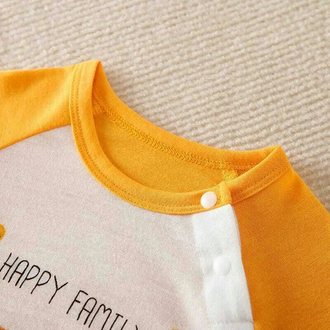 Lovable Foxy Family Yellow Baby Romper 3 - Minitaq baby kids clothes dress